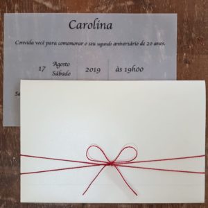 Convite "carolina"