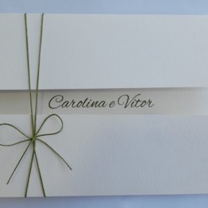 Convite de casamento "Carol e Vitor"